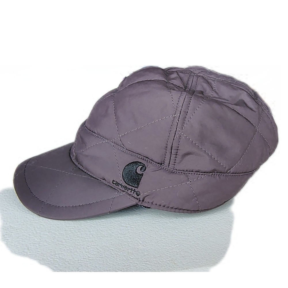 Carhartt Womens Quilted Catlin Hat 101718 Dark Purple OSFA Newsboy Cap Utility